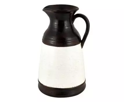 Ваза декоративная "Флоренция" (33, коричневый, белый, 20)