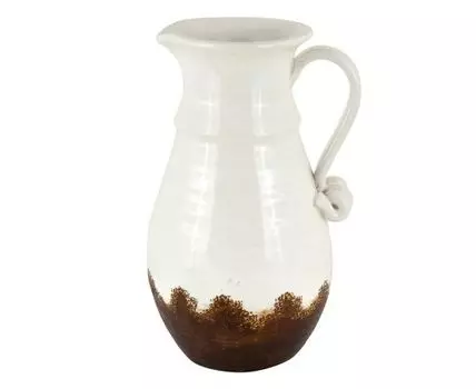 Ваза декоративная "Флоренция" (33, коричневый, белый, 22)