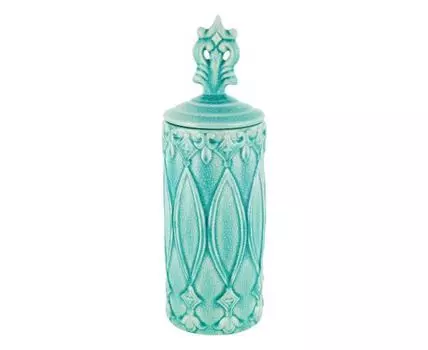 Ваза декоративная "Голубая дюна" (38, Голубой, Бирюзовый)