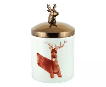 Ваза декоративная "Голубой Марал" (34, голубой, коричневый)