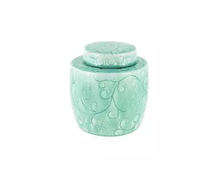 Ваза декоративная Голубой вьюн (бирюзовый)