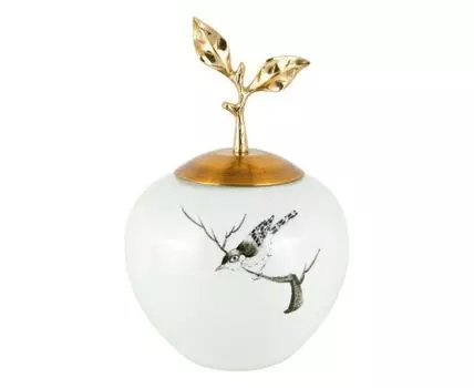 Ваза декоративная "Грация" (35, Белый)