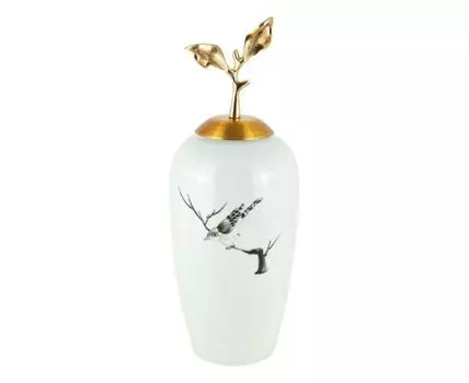 Ваза декоративная "Грация" (45, Белый)