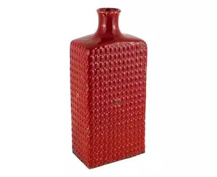 Ваза декоративная "Калабрия красная" (40, Красный, 18)
