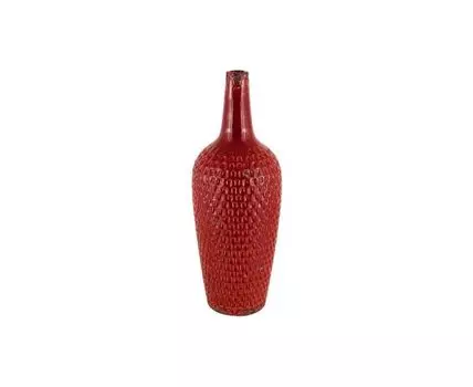 Ваза декоративная Калабрия красная (Красный)