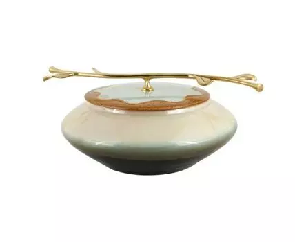 Ваза декоративная "Каролина" (20, Белый, Серый, Бежевый, Черный)