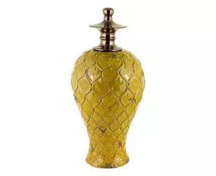 Ваза декоративная "Краски осени" (50, желтый, зеленый)