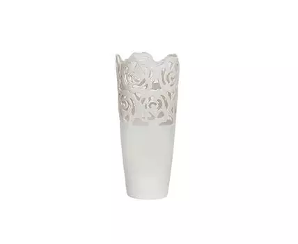 Ваза декоративная Кружево (Белый)
