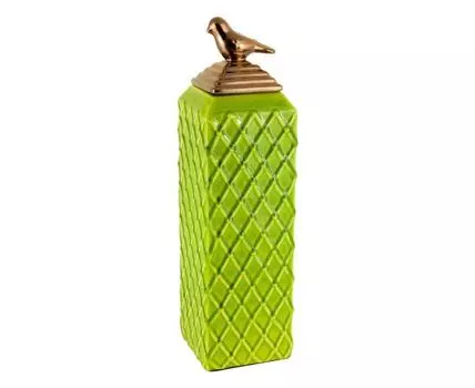 Ваза декоративная "Квезаль" (50, Зеленый, 15)