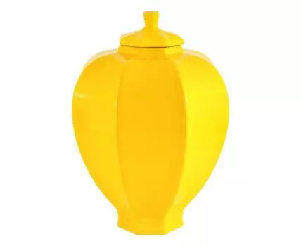 Ваза декоративная "Лимонный блюз" (33, Желтый, 29)