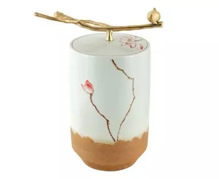 Ваза декоративная "Лотос" (38, Мультиколор, Розовый, Бежевый, Белый)