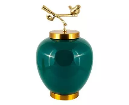 Ваза декоративная "Мелиса" (40, Зеленый)