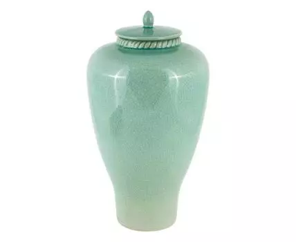 Ваза декоративная "Нефрит" (33, Голубой)