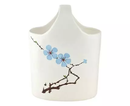 Ваза декоративная "Незабудка" (40, Белый, 28)