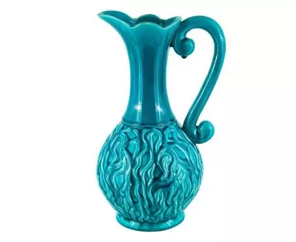 Ваза декоративная "Океанида" (40, Бирюзовый, Синий, 22)