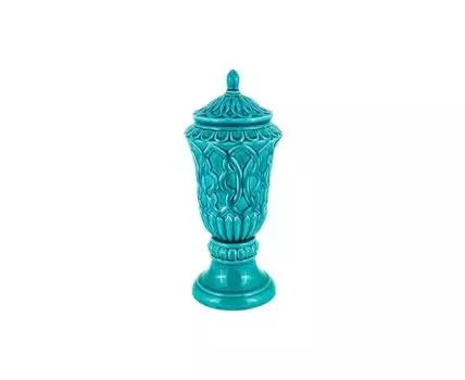 Ваза декоративная Океанида (бирюзовый)