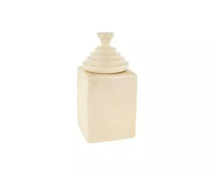 Ваза декоративная Палаццо (бежевый, белый, 15)