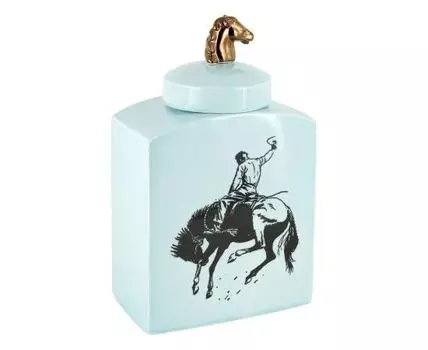 Ваза декоративная "Поло" (32, Голубой, 22)