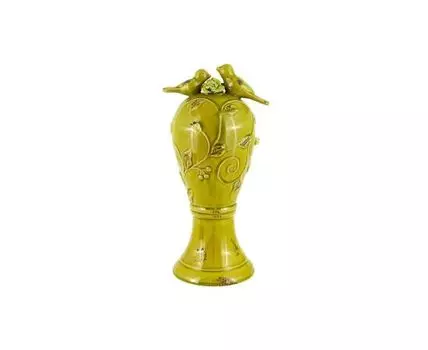 Ваза декоративная Райские птицы (Зеленый)