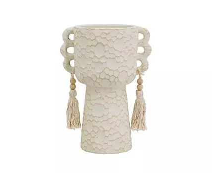 Ваза декоративная с кисточками