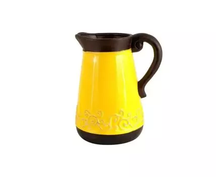 Ваза декоративная Солнечные блики (желтый, коричневый, 23)