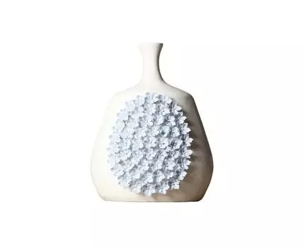 Ваза декоративная Вдохновение (белый, голубой, 31)