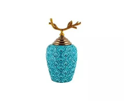 Ваза декоративная Венеция (бирюзовый, 19)