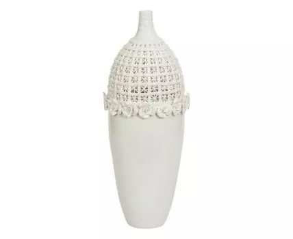 Ваза декоративная "Вуаль" (27, Белый)