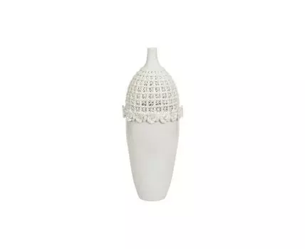 Ваза декоративная Вуаль (Белый)