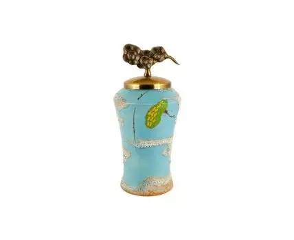 Ваза декоративная Японский сад (Голубой)