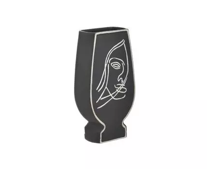 Ваза face (черный, белый, 7)