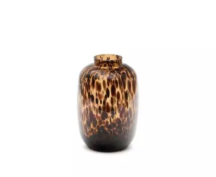 Ваза из коричневого стекла Panth 30 см