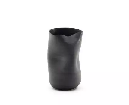 Ваза керамическая Sibel черная 18 см