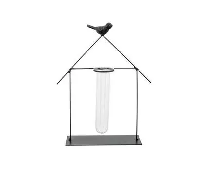 Ваза на подставке Home, черный