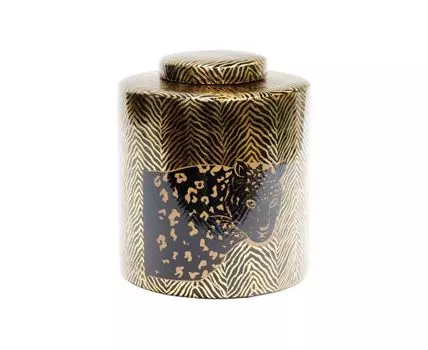 Ваза с крышкой Леопард