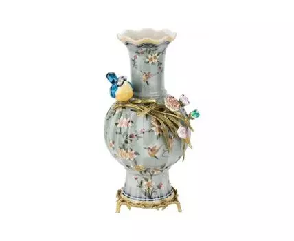 Ваза с птичкой