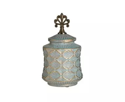 Ваза (золотистый, бирюзовый)