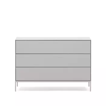 Vedrana Комод с 3 ящиками белый лак 110 x 75 см