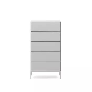 Vedrana Комод с 5 ящиками белый лак 60 x 114 см