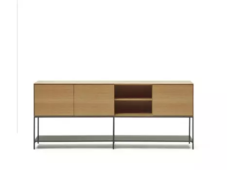 Vedrana Сервант из дубового шпона со стальными ножками 195 x 80 см
