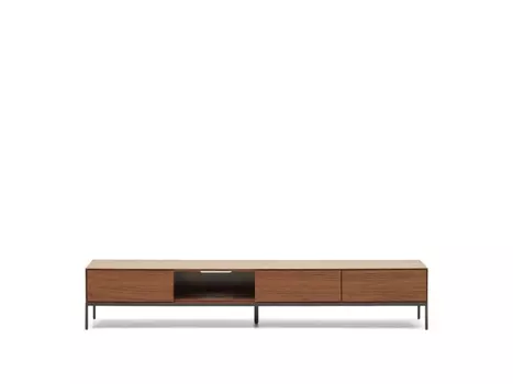 Vedrana Тумба под ТВ из орехового шпона со стальными ножками 195 x 35 см