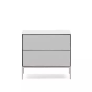 Vedrana Тумбочка прикроватная 2 ящика белый лак 60 x 55 см