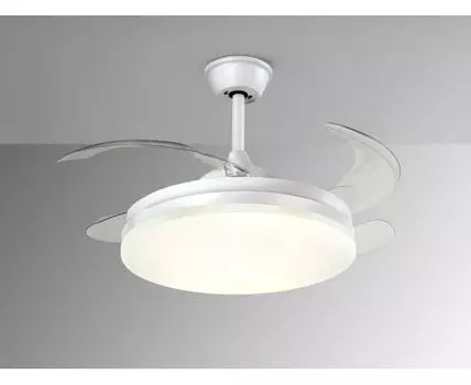 Вентилятр с освещением Vento D50 DIM белый