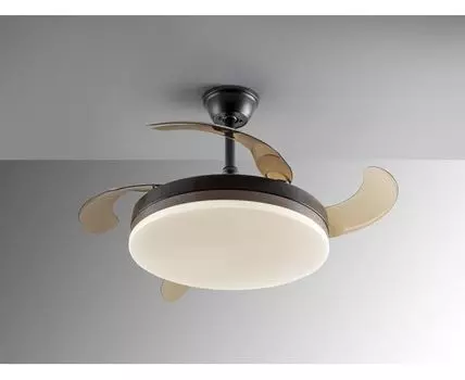 Вентилятр с освещением Vento D50 DIM черный-бронзовый