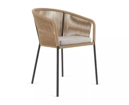 Веревочный стул Yanet (бежевый, серый, 55)