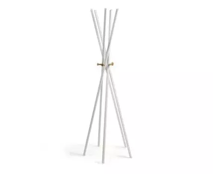 Вешалка Benzara металлическая белая