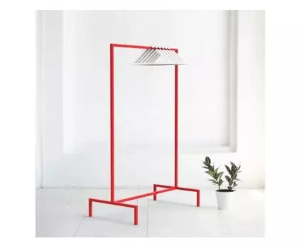 Вешалка напольная Metalframe в красном цвете (100)