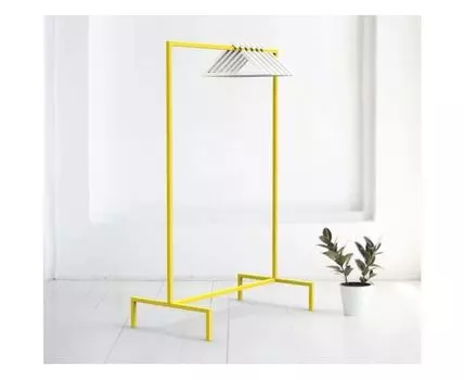 Вешалка напольная Metalframe в желтом цвете (100)