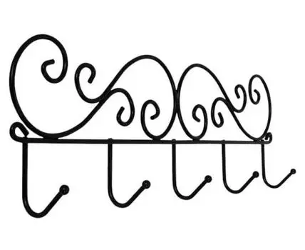 Вешалка настенная Кружева 5