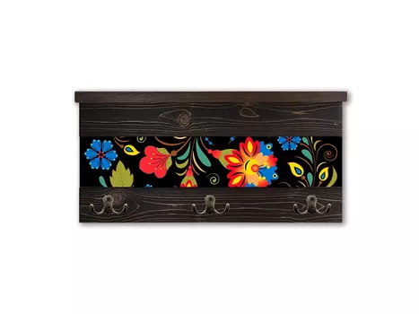 Вешалка с полочкой Цветочный фейерверк 1